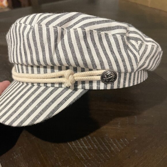 Jeanne Simmons Accessories - Jeanne Simmons Accessories Sailor Navy Pinstripe Hat